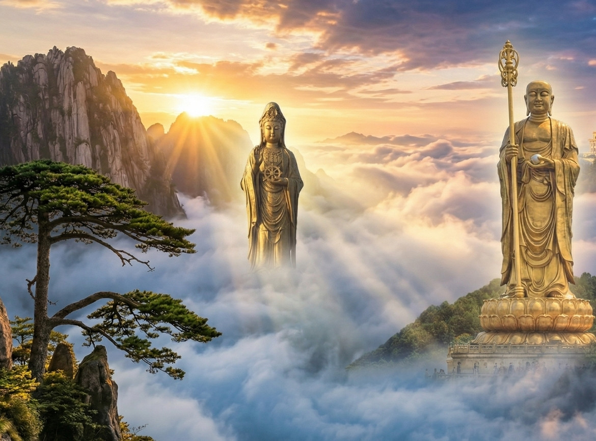 《素易遊》【三大佛國10日】黃山雲海．普陀山．九華山．佛頂宮 文化參訪｜無購物