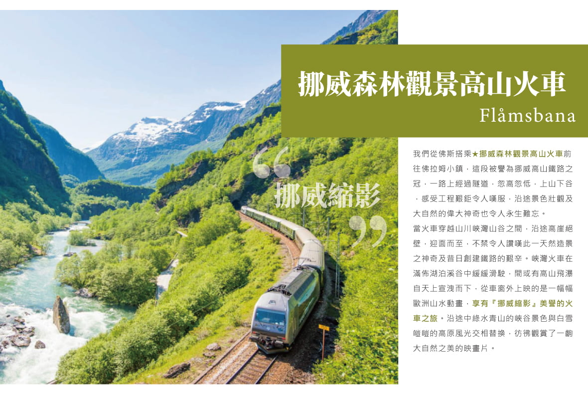 挪威森林觀景高山火車 挪威縮影