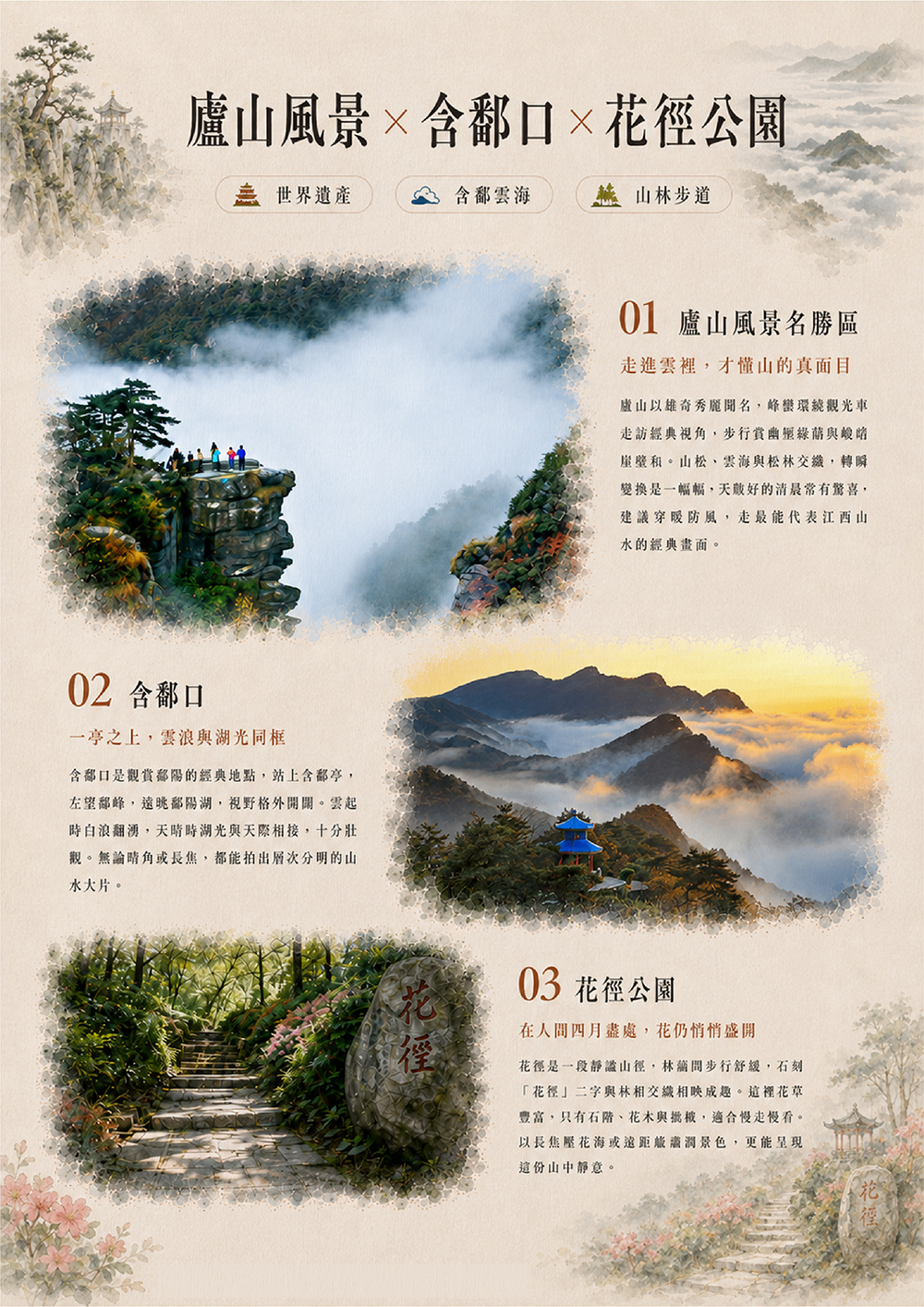 賞楓曬秋品蟹/廬山/景德鎮/婺女洲/篁嶺/望仙谷/龍虎山/杭州