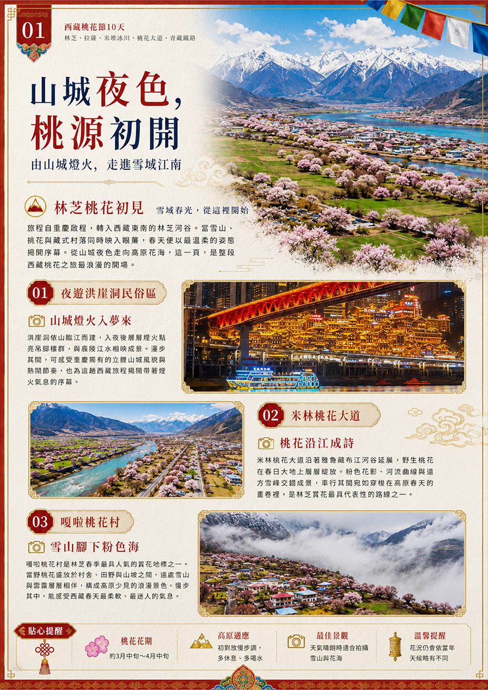 林芝.拉薩.米堆冰川.桃花大道.青藏鐵路
