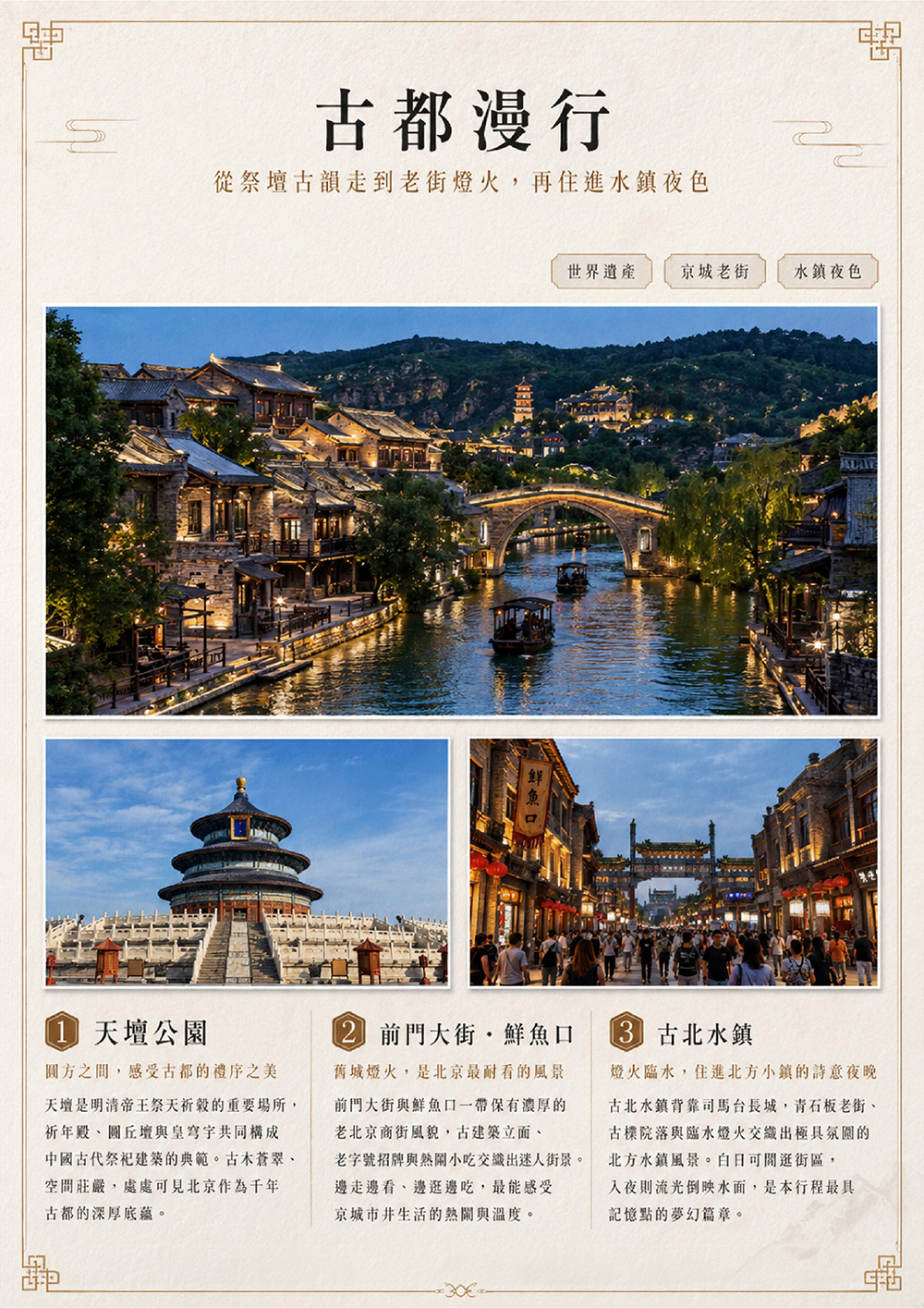 北境漫旅~故宮 古北水鎮 天安門廣場 頤和園 司馬台長城 河頭老街