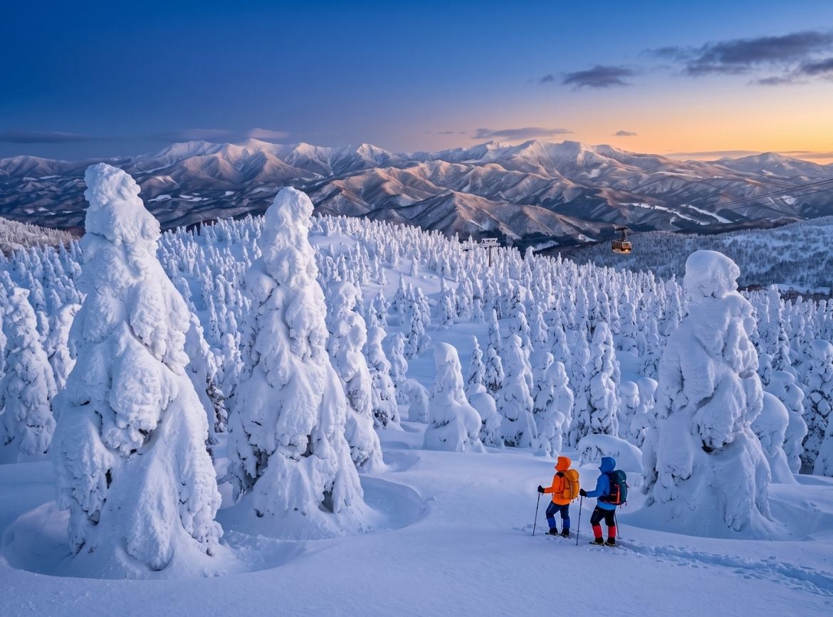 《素易遊》1/23【森吉山樹冰・銀山溫泉雪國6日】東北三大樹冰．雪景鐵道．田澤湖．角館武家屋敷．鶴之舞橋｜不進免稅店